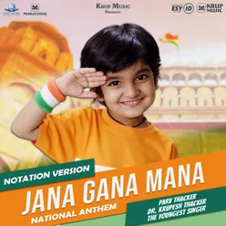 Jana Gana Mana National Anthem Notation Version