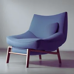 Meditation blue chair