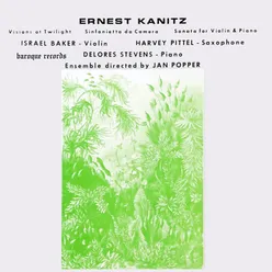 Kanitz: Visions At Twilight - Sinfonietta Da Camera - Sonata For Violin & Piano