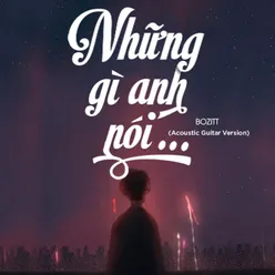 Những Gì Anh Nói (Acoustic Version)