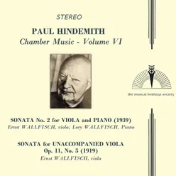 Sonata for Unaccompanied Viola, Op. 11, No. 5: IV. In Form und Zeitmaß einer Passacaglia: Das Thema sehr gehalten/Im Hauptzeitmaß