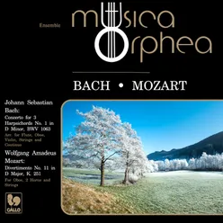 Concerto for 3 Harpsichords No. 1 in D Minor, BWV 1063: III. Allegro (Arr. for Flute, Oboe, Violin, Strings and Continuo)