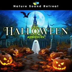 Halloween Night by the Fireplace with Rain Sounds (Loopable)