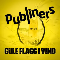 Gule flagg i vind