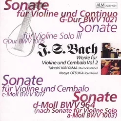 Sonate für Violine und Continuo G-Dur, BWV 1021: IV. Presto