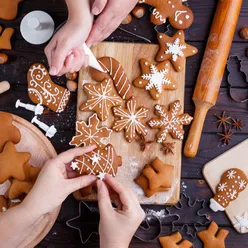 pov: baking christmas cookies with the besties