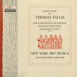 Tallis: In jejunio et fletu