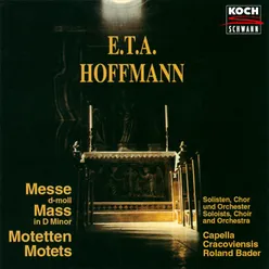 E.T.A. Hoffmann: Canzoni per 4 voci alla Capella - No. 5, O Sanctissima
