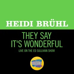 They Say It's Wonderful Live On The Ed Sullivan Show, November 21, 1965