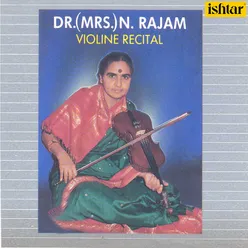 Dr Mrs N Rajam Violine