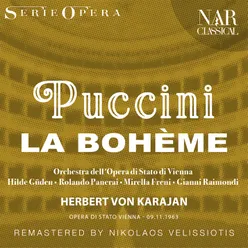 La Bohème, IGP 1, Act II: "Ch'io beva del tossico!" (Marcello, Rodolfo, Schaunard, Colline, Coro, Alcindoro, Musetta, Mimì)