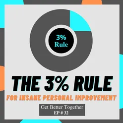 Ep 32: The 3% Rule to transform yourself